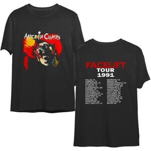 ALC Band Facelift 1991 Vintage Rock Concert Tour Band Shirt 93